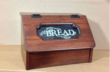 Amish Bread Box with Plexiglass Front
