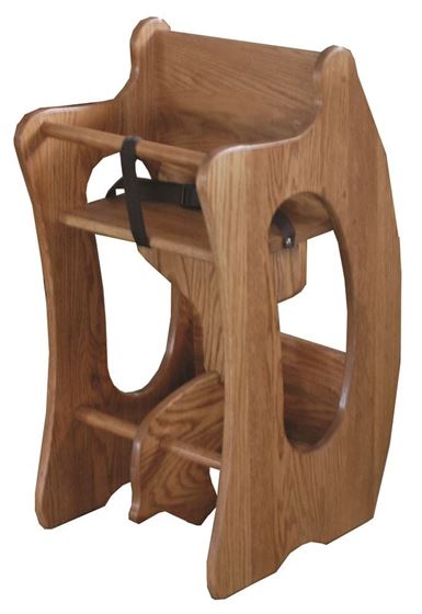 wooden childs high chair